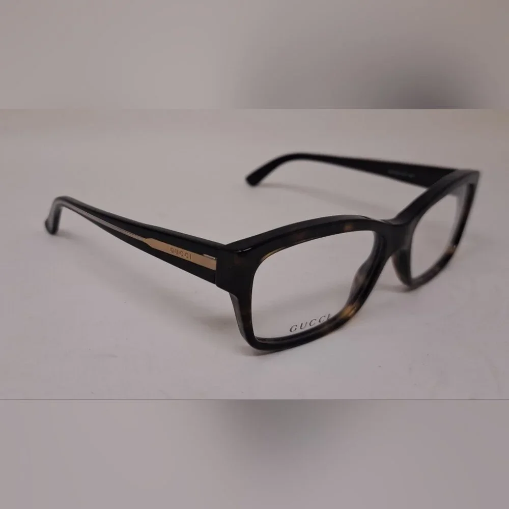 NWT Gucci Women's Eyeglasses Glasses Frames Dark Havana Italy GG 3205  53-16-140